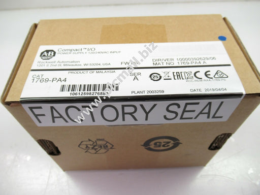 1769-PA4  Allen Bradley  CMPLX Selectable AC 4A/2A Power Supply  Brand new  Fast shipping