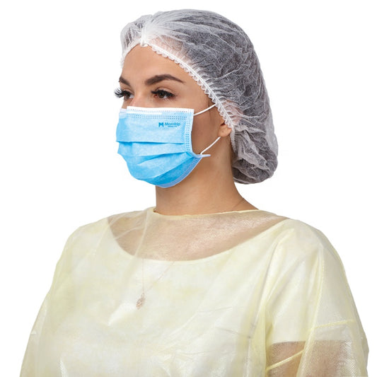 Oral masks, disposable ear hooks, dust-proof surgical masks, medical bacterial contamination (blue)3000 Pcs