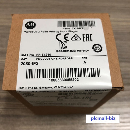 2080-IF2 Allen Bradley Micro800 2 Point Analog Input Plug-In Brand new Fast shipping