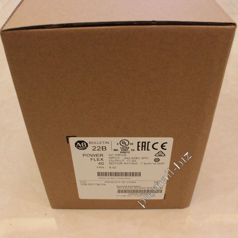 22B-D017N104 Allen Bradley PowerFlex 40- 7.5 kW (10 HP) AC Drive Brand new Fast shipping