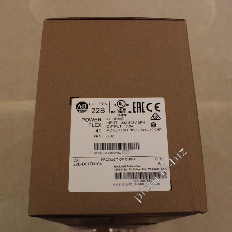 22B-D017N104 Allen Bradley PowerFlex 40- 7.5 kW (10 HP) AC Drive Brand new Fast shipping