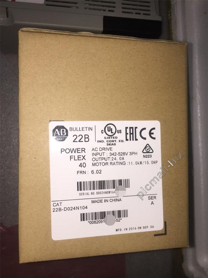 22B-D024N104 Allen Bradley PowerFlex 40- 11 kW (15 HP) AC Drive Brand new Fast shipping