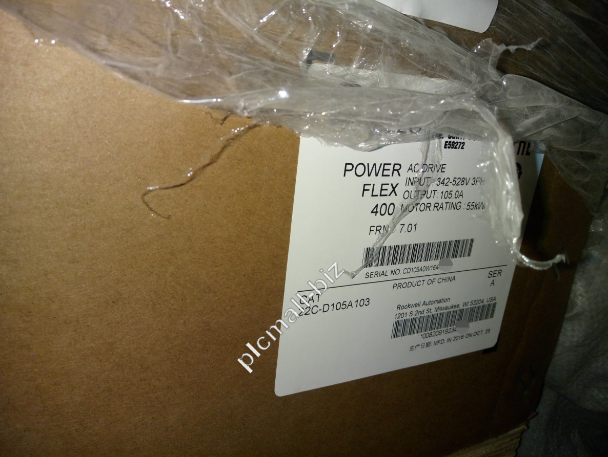 22C-D105A103 Allen Bradley PowerFlex 400- 55 kW (75 HP) AC Drive Brand new Fast shipping