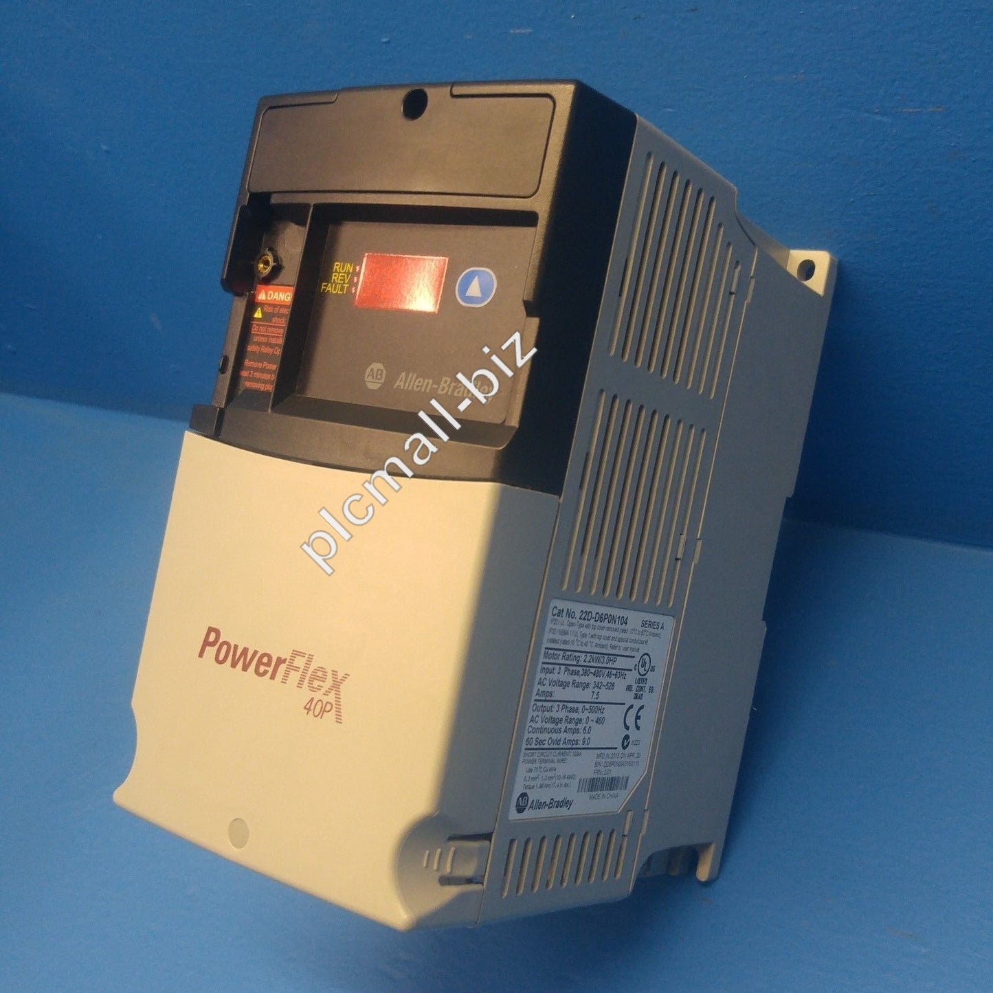22D-D6P0N104 Allen Bradley PowerFlex 40P- 2.2 kW (3 HP) AC Drive Brand new Fast shipping