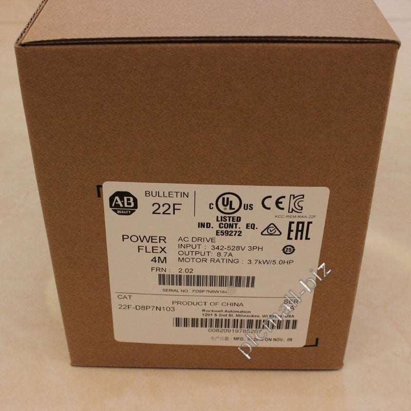 22F-D8P7N103 Allen Bradley PowerFlex 4M-3.7 kW (5 HP) AC Drive Brand new Fast shipping