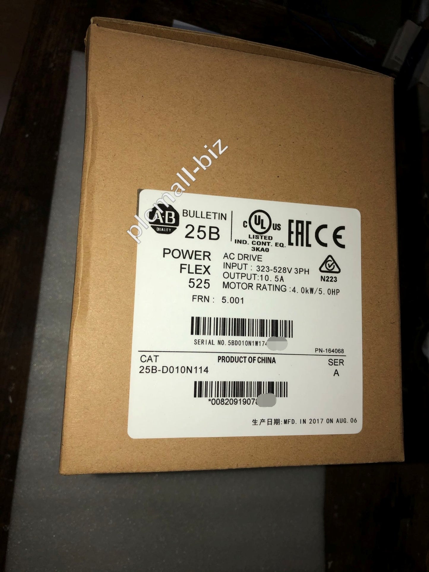 25A-D010N114 Allen Bradley PowerFlex 523 4kW (5Hp) AC Drive Brand new Fast shipping