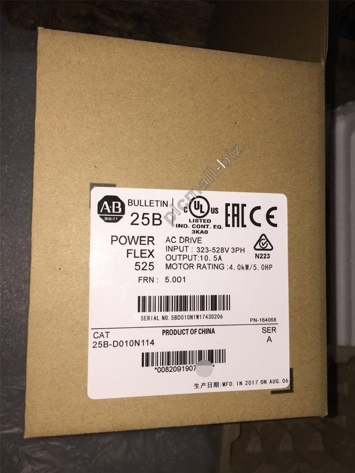 25B-D010N104 Allen Bradley PowerFlex 525 4kW (5Hp) AC Drive Brand new Fast shipping