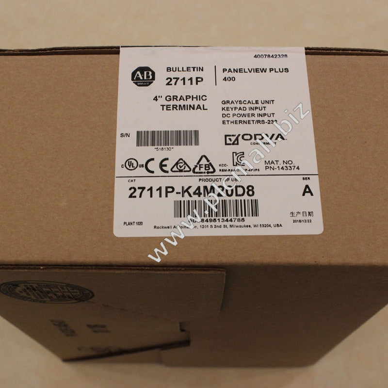 2711P-K4M20D8  Allen Bradley  PanelView Plus 6 4 Grayscale Keypad DC  Brand new Fast delivery