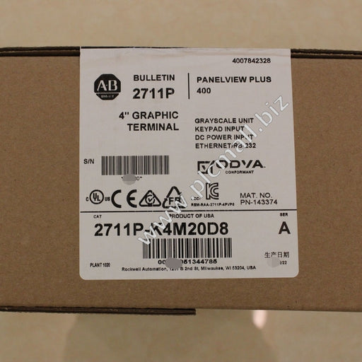 2711P-K4M20D8  Allen Bradley  PanelView Plus 6 4 Grayscale Keypad DC  Brand new Fast delivery