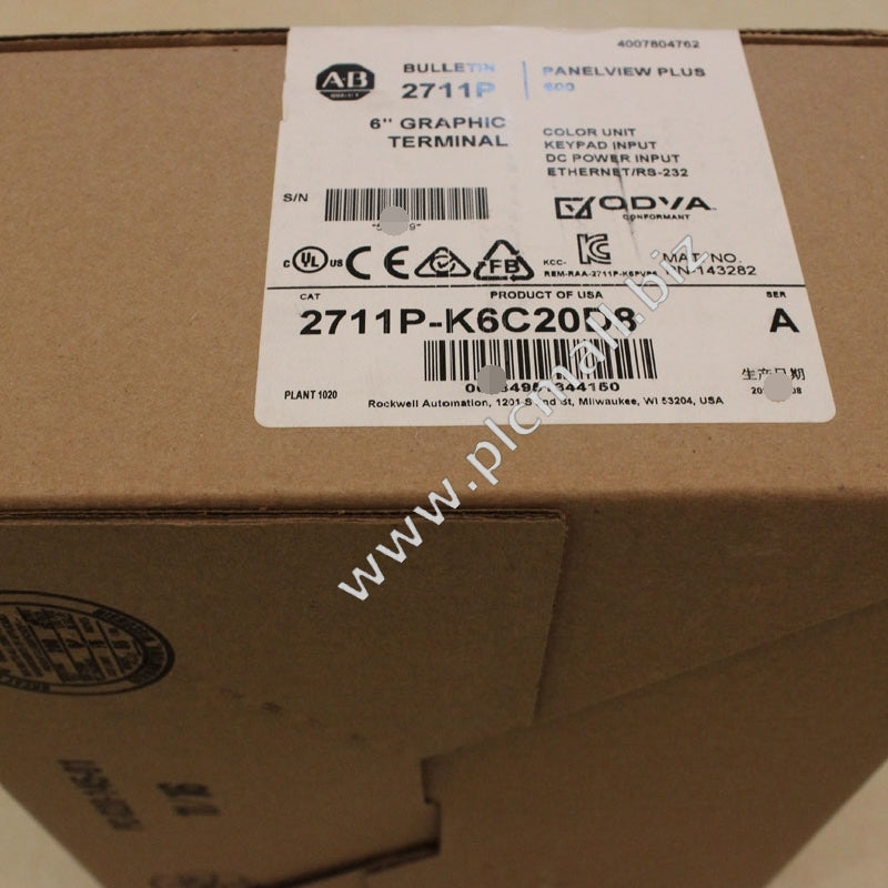 2711P-K6C20D8  Allen Bradley  PanelView Plus 6 Graphic Terminal Brand new Fast delivery