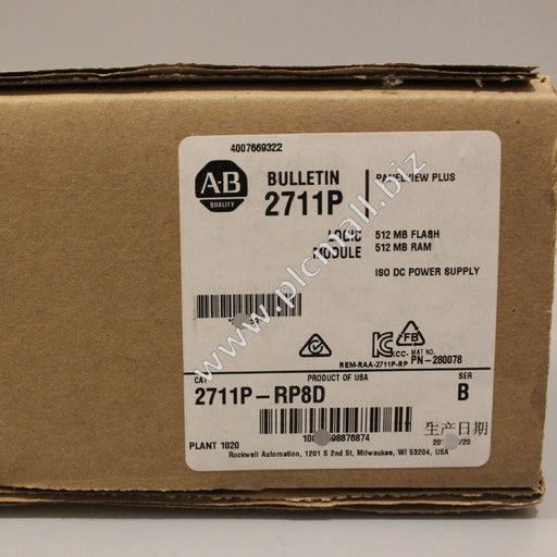 2711P-RP8D  Allen Bradley  PanelView Plus 6 700-1500 Logic Module  Brand new  Fast delivery
