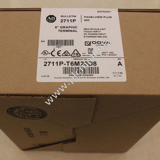 2711P-T6M20D8  Allen Bradley  PanelView Plus 6 6 Grayscale Touch DC  Brand new  Fast shipping
