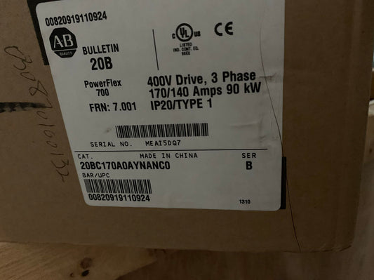 20BC170A0AYNANC0 Allen-Bradley Frequency converter brand new