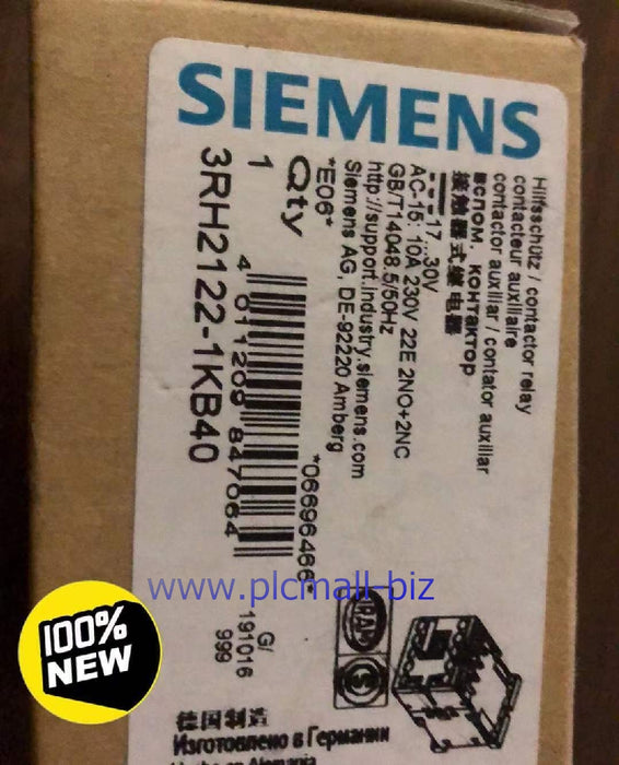 3RH2122-1KB40 Siemens relay  Brand New