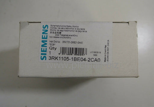 3RK1105-1BE04-2CA0 SIEMENS Safety Monitor Relay Brand new