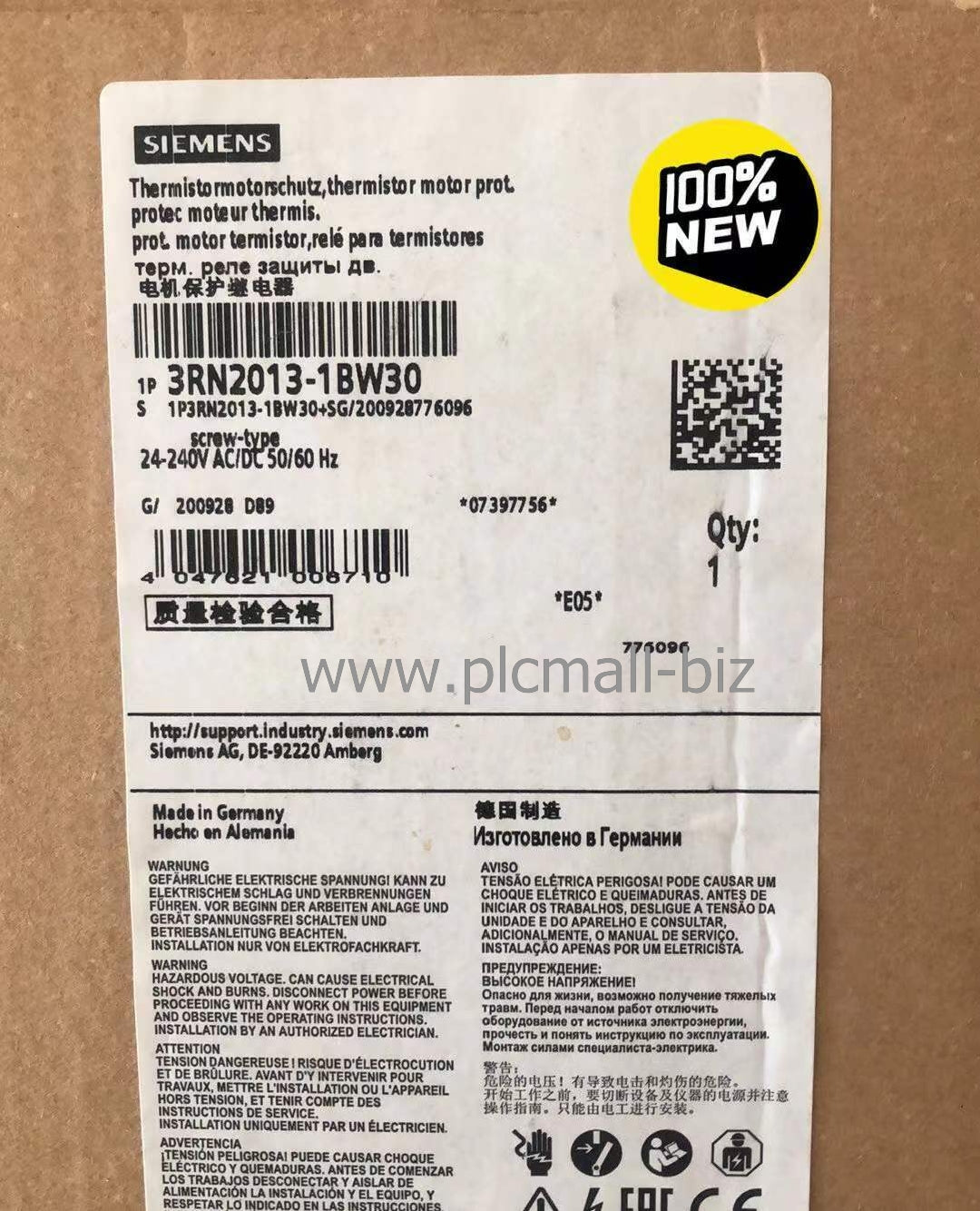 3RN2013-1BW30 Siemens Motor Protection Relay  Brand New