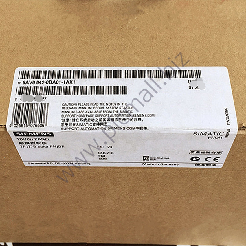 6AV6642-0BA01-1AX1 Siemens SIMATIC TP177B 6" PN/DP STN 265 COLOR-DISPLAY PRINTER -  INTERFACE SLOT FOR MM-CARD  BRAND NEW