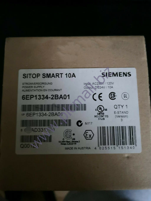 6EP1334-2BA01  Siemens  SITOP smart 240 W  BRAND NEW