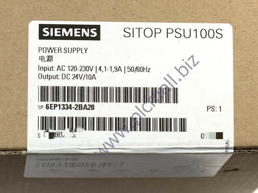 6EP1334-2BA20 Siemens SITOP PSU100S 24 V/10 AB  RAND NEW