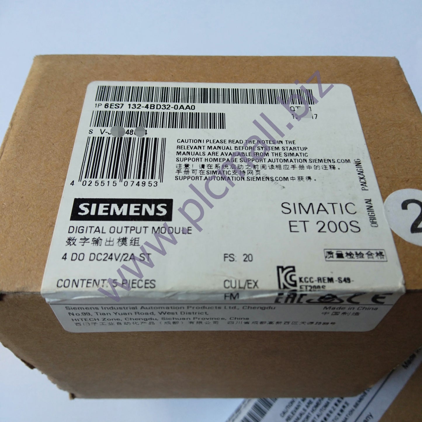 6ES7132-4BD32-0AA0 Siemens  SIMATIC DP, 5 ELECTRON  BRAND NEW