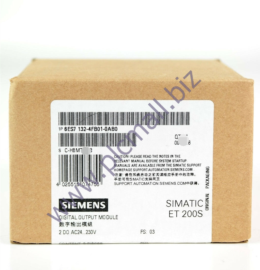 6ES7132-4FB01-0AB0 SiemensSIMATIC DP ELECTRON BRAND NEW