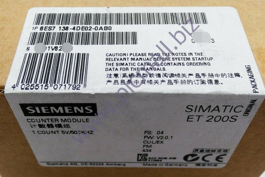 6ES7138-4DE02-0AB0 Siemens SIMATIC DP, ELECTRONIC MODULE BRAND NEW