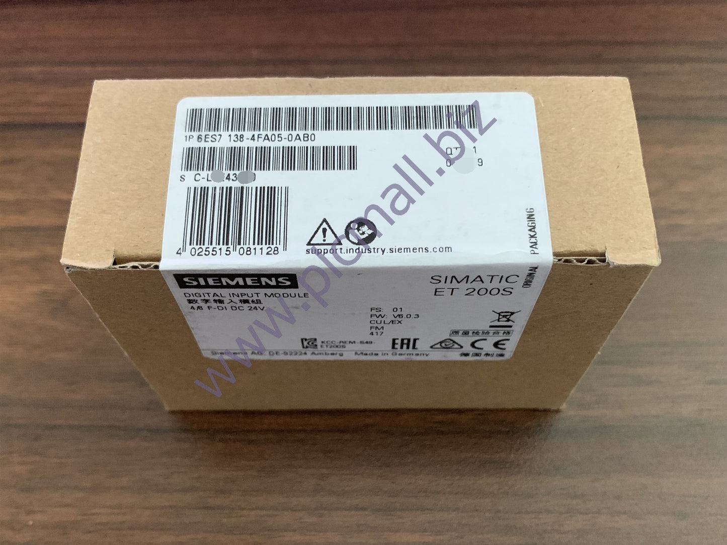 6ES7138-4FA05-0AB0  Siemens SIMATIC DP,  ELECTRON. MODULE BRAND NEW