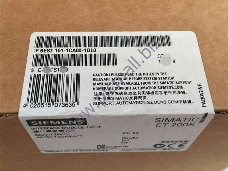 6ES7151-1CA00-1BL0  Siemens EXPANDABLE WITH UP TO 12 ET 200S MODULES BRAND NEW