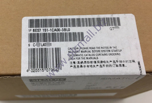 6ES7151-1CA00-3BL0 Siemens  0.5A EXPANDABLE WITH UP TO 12 ET 200S MODULES BRAND NEW