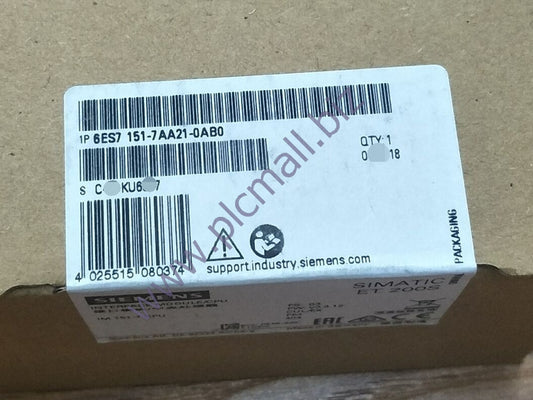 6ES7151-7AA21-0AB0 Siemens SIMATIC DP IM151-7 CPU FOR ET200S BRAND NEW