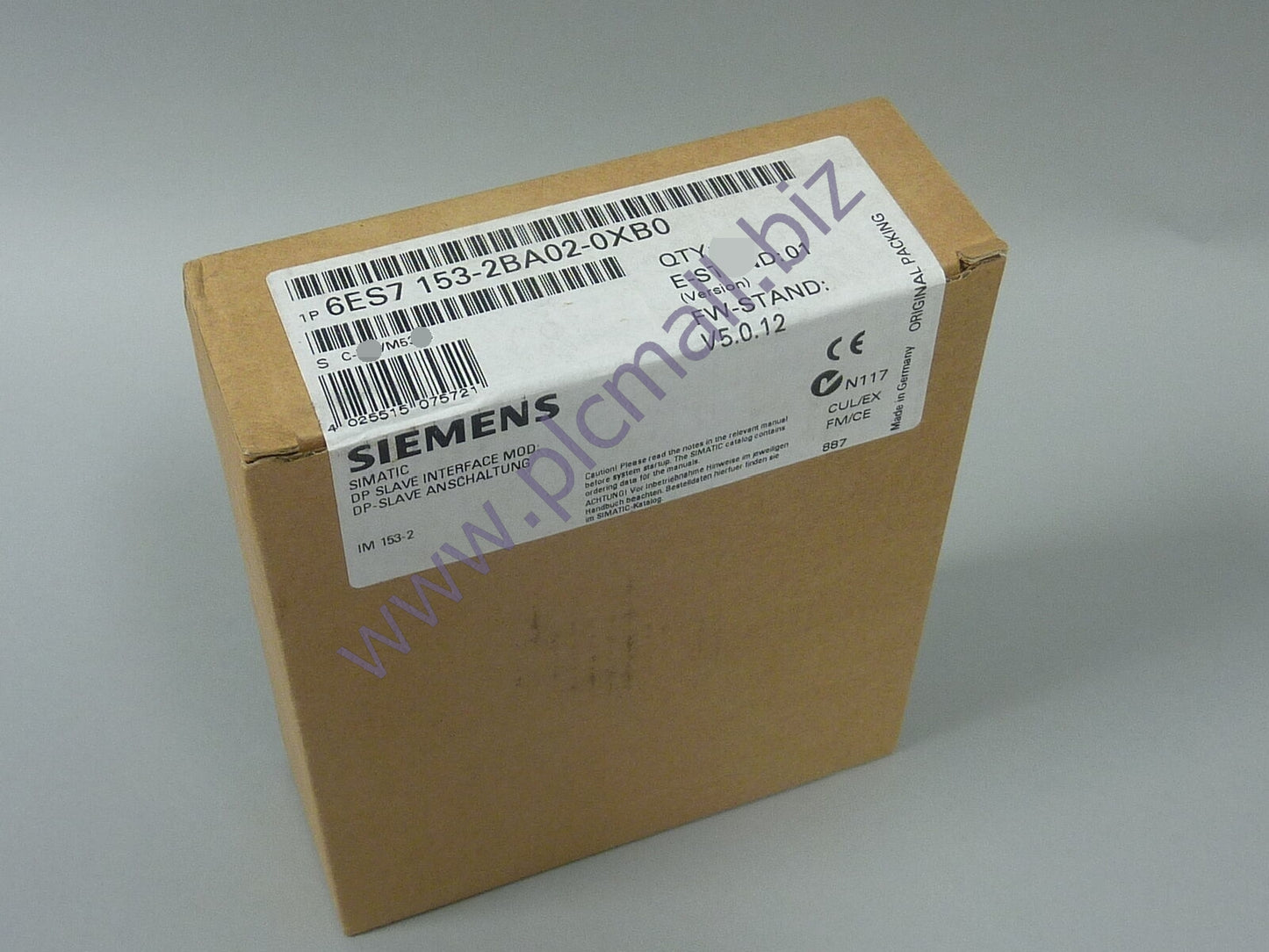 6ES7153-2BA02-0XB0 Siemens SIMATIC DP 12  S7-300 MODULES  WITH REDUNDANCY BRAND NEW