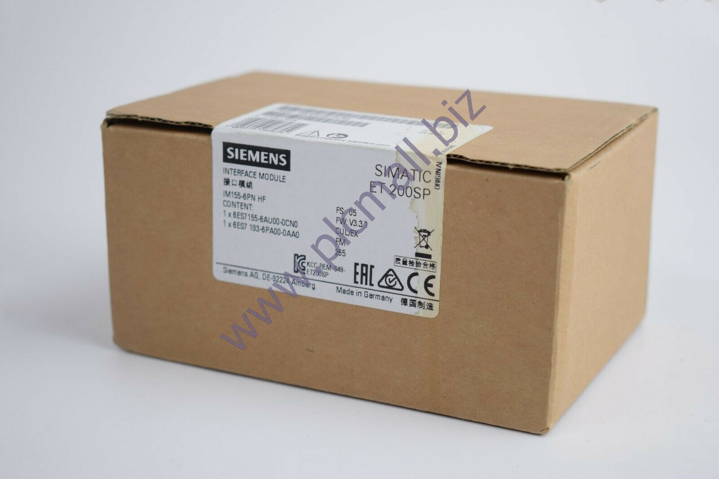 6ES7155-6AU00-0CN0 Siemens SIMATIC ET 200SP, PROFINET INTERFACE MODULE BRAND NEW