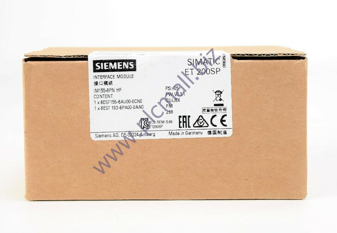 6ES7155-6AU00-0CN0 Siemens SIMATIC ET 200SP, PROFINET INTERFACE MODULE BRAND NEW