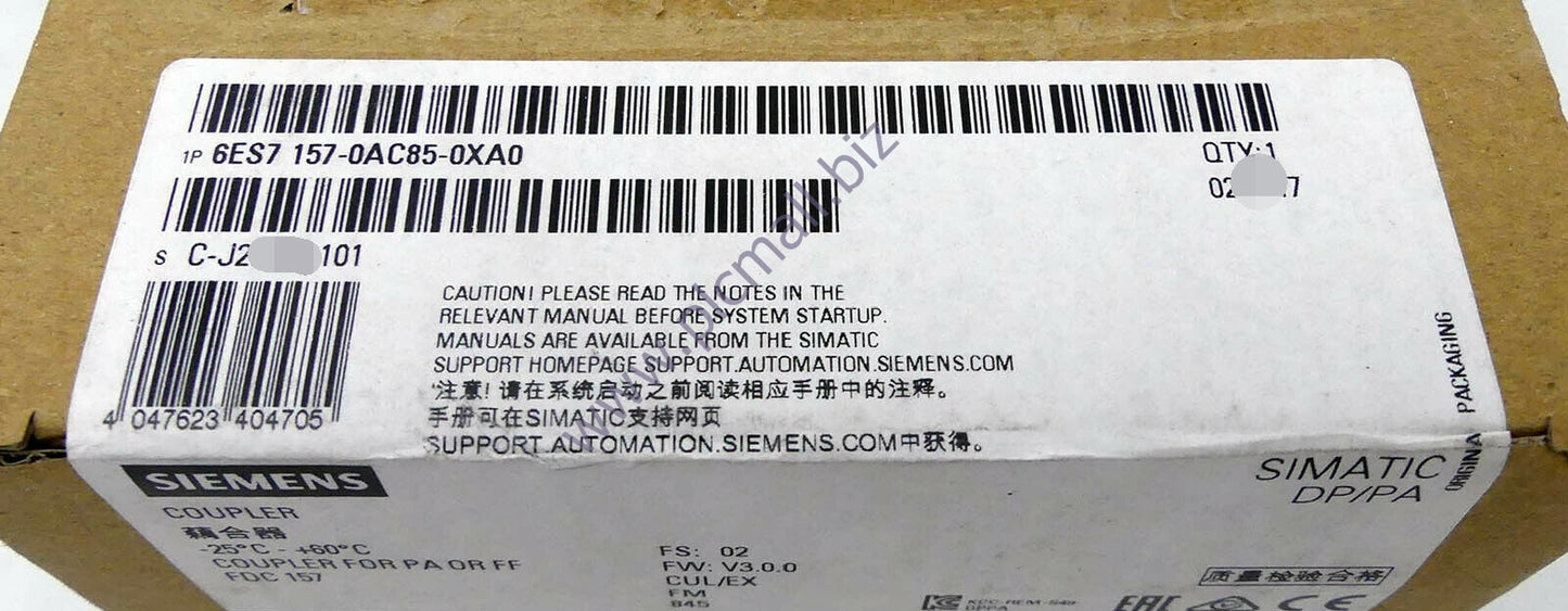 6ES7157-0AC85-0XA0 Siemens FIELD DEVICE COUPLER FDC 157 BRAND NEW