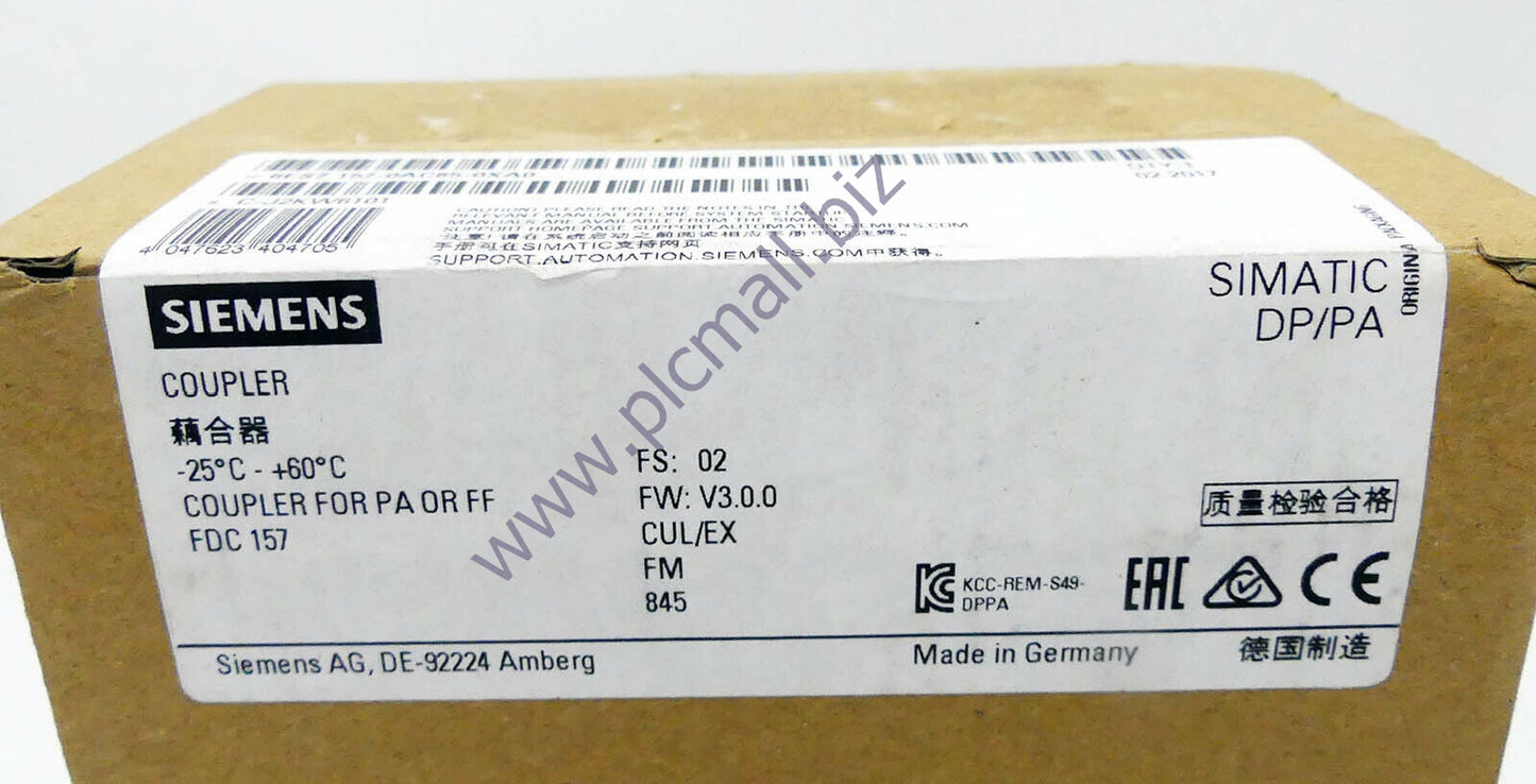 6ES7157-0AC85-0XA0 Siemens FIELD DEVICE COUPLER FDC 157 BRAND NEW