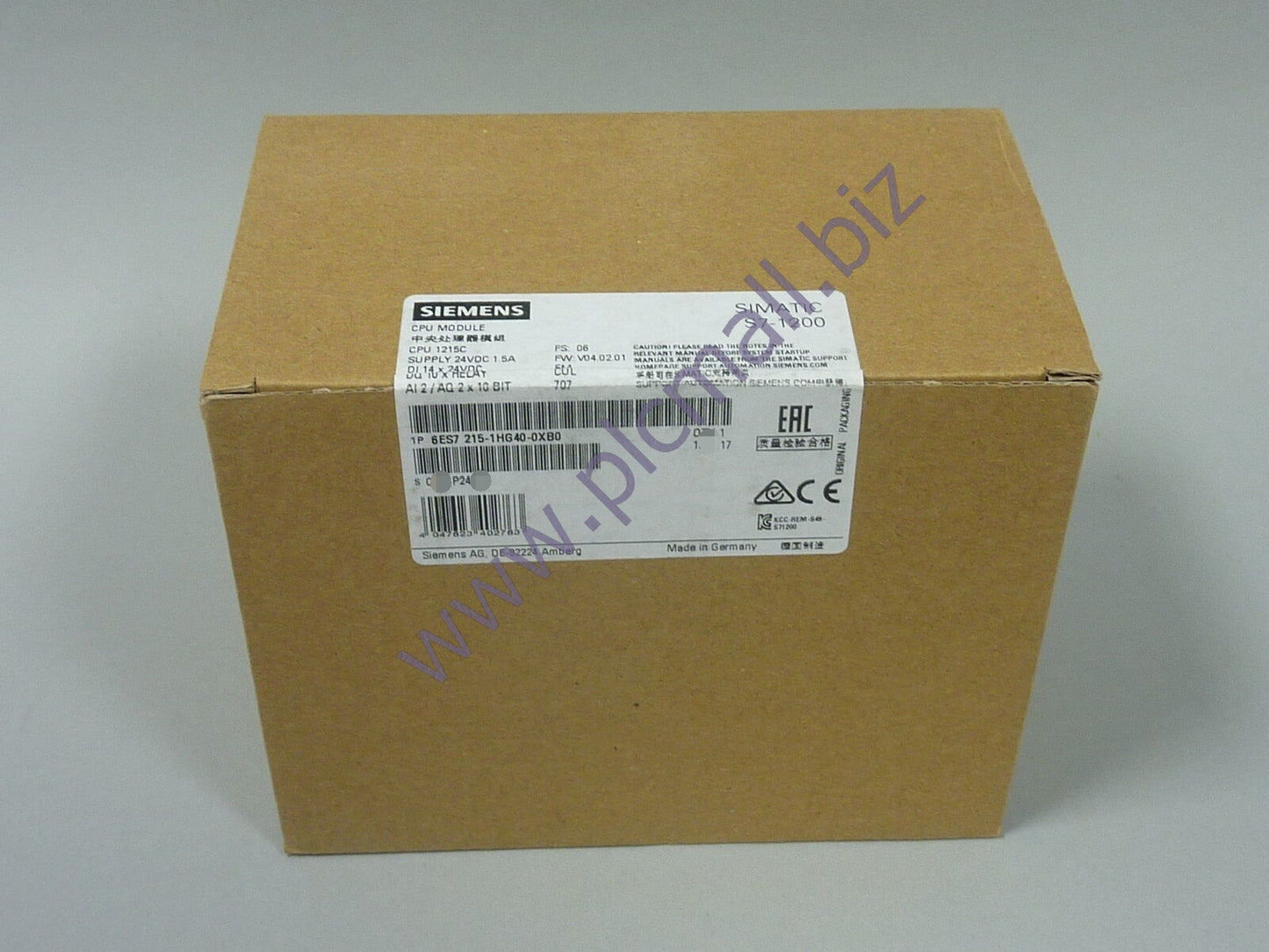 6ES7215-1HG40-0XB0 Siemens SIMATIC S7-1200 COMPACT CPU BRAND NEW