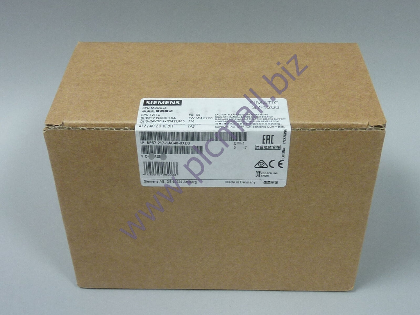 6ES7217-1AG40-0XB0 Siemens SIMATIC S7-1200 CPU 1217C COMPACT CPU BRAND NEW