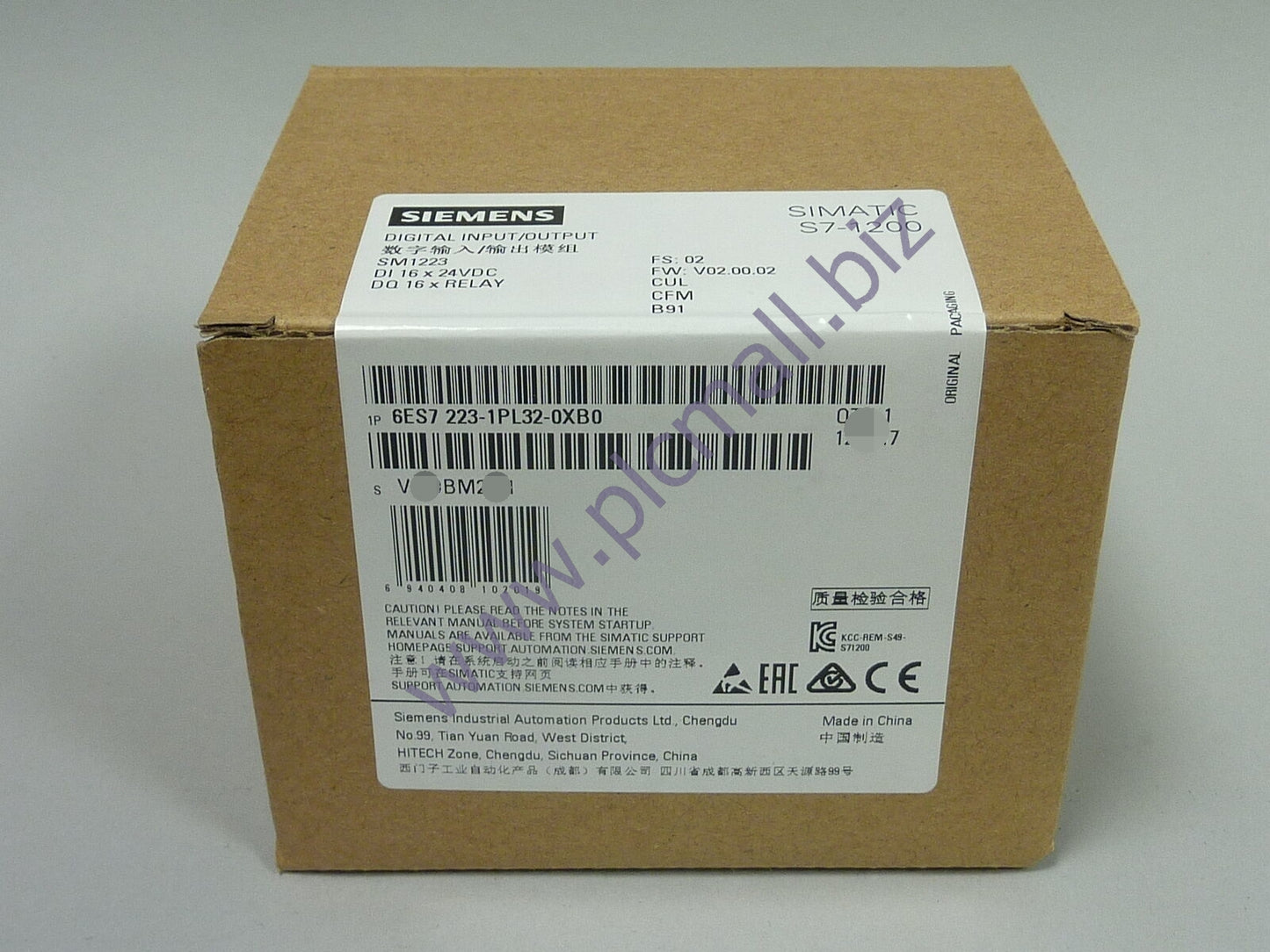 6ES7223-1PL32-0XB0 Siemens SIMATIC S7-1200 Digital I/O SM 1223 BRAND NEW