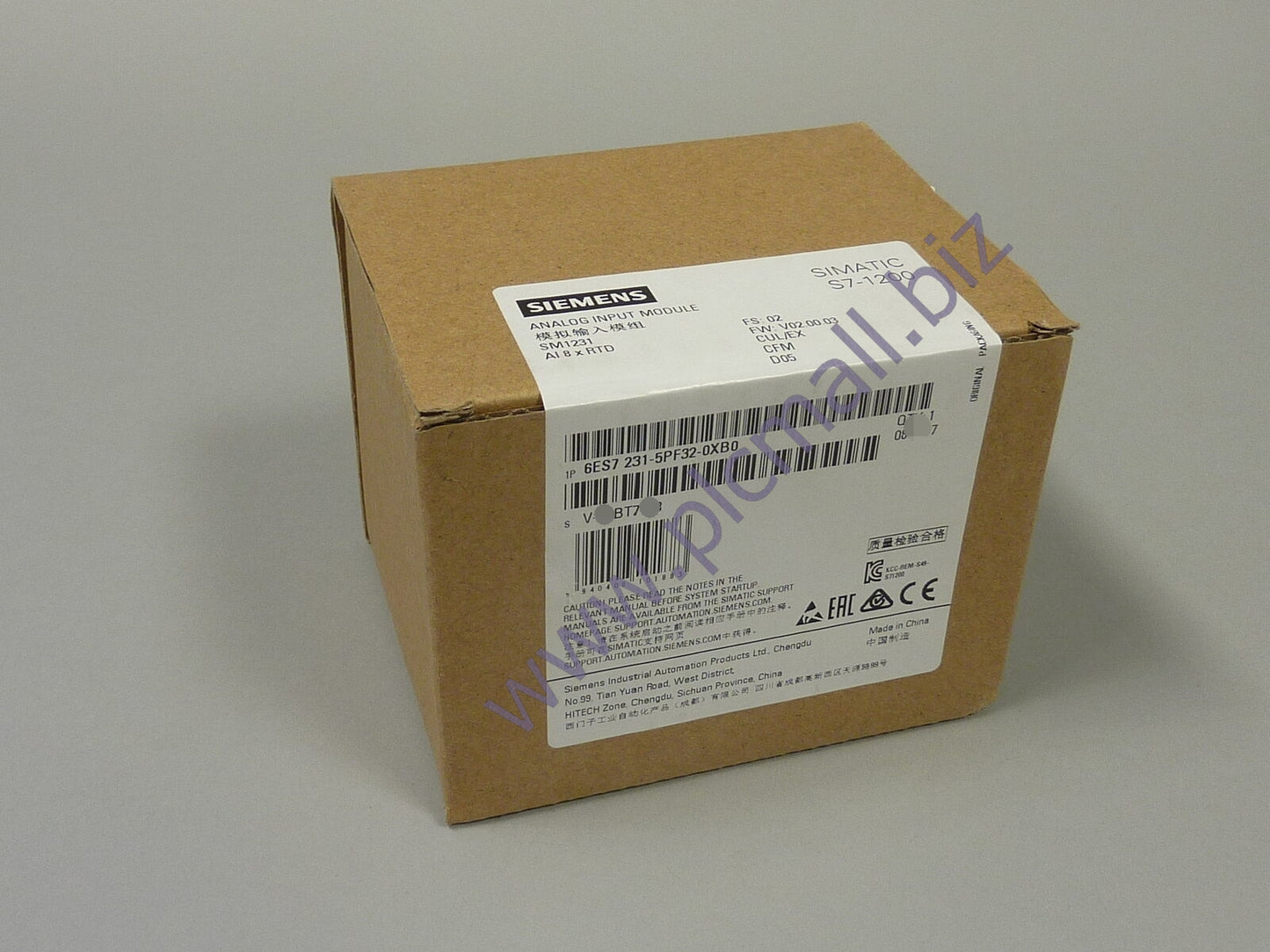 6ES7231-5PF32-0XB0 Siemens SIMATIC S7-1200, Analog input BRAND NEW