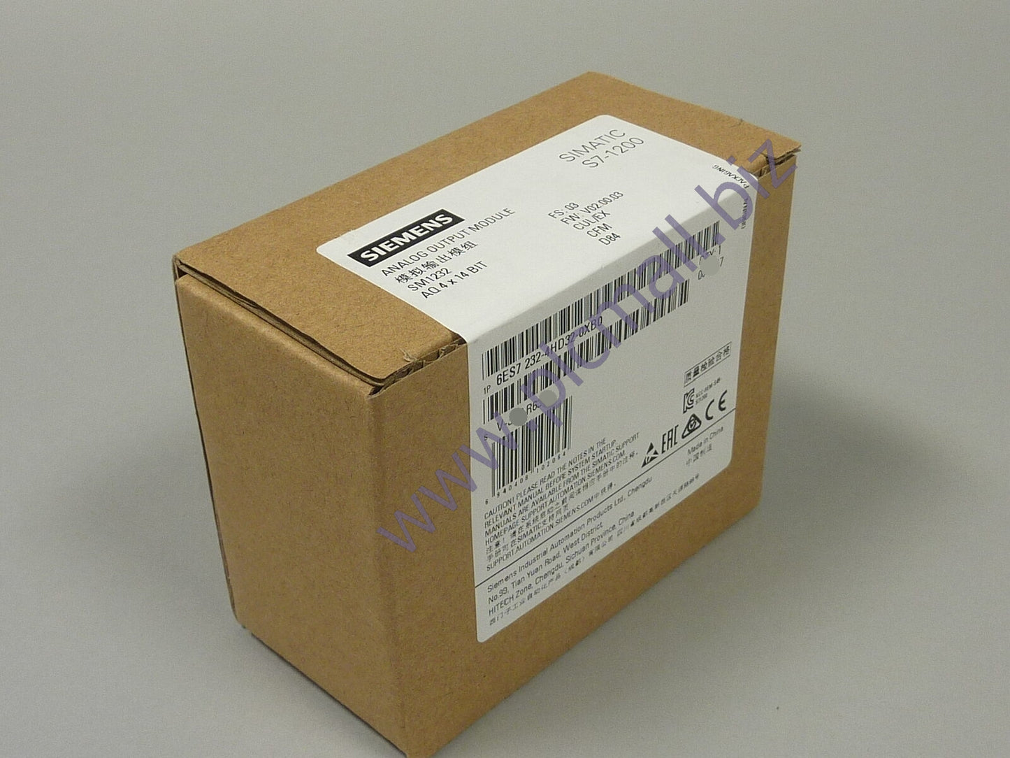 6ES7232-4HD32-0XB0 Siemens SIMATIC S7-1200, ANALOG OUTPUT, BRAND NEW