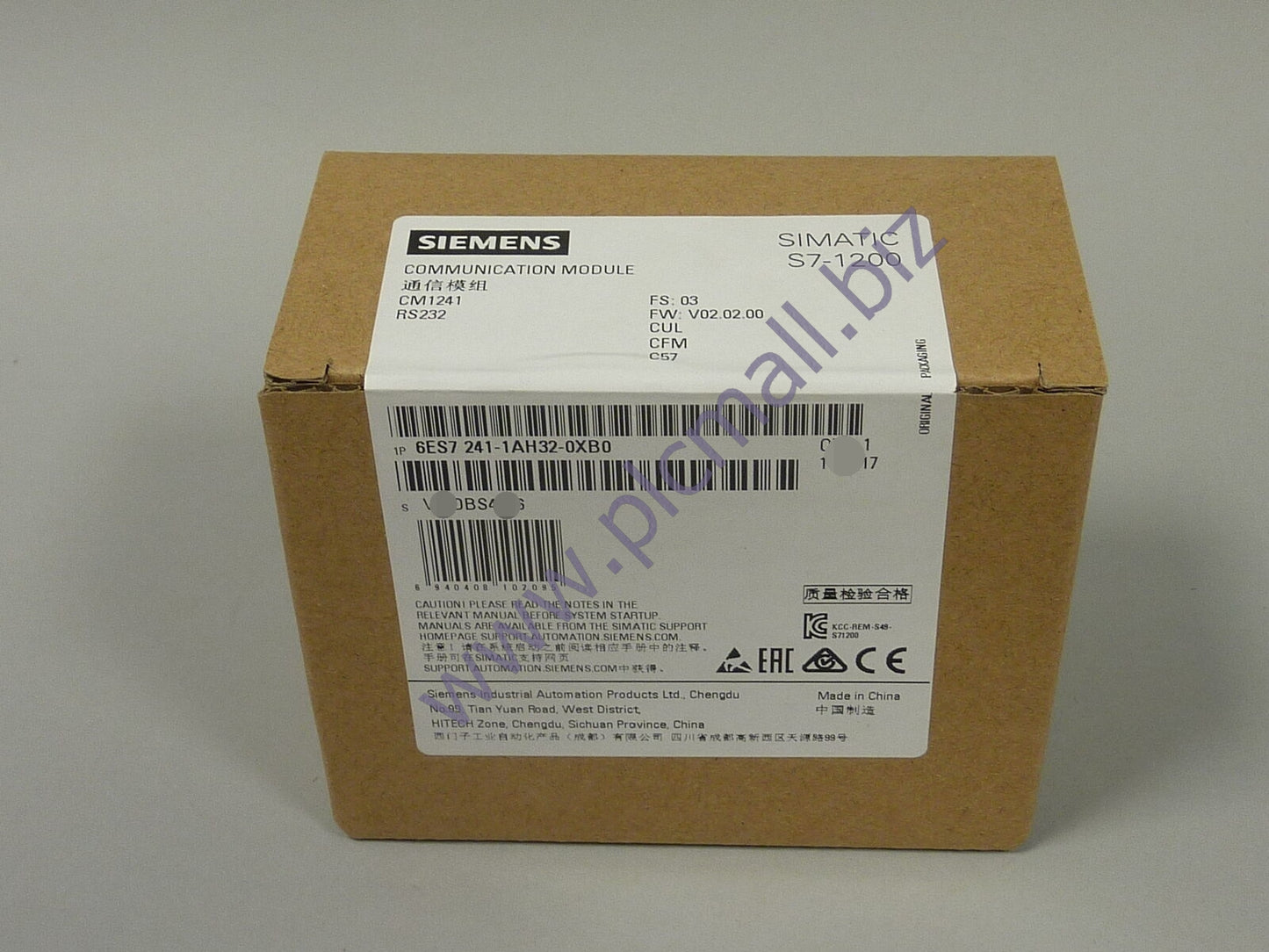 6ES7241-1AH32-0XB0 Siemens SIMATIC S7-1200, Communication module CM 1241 BRAND NEW