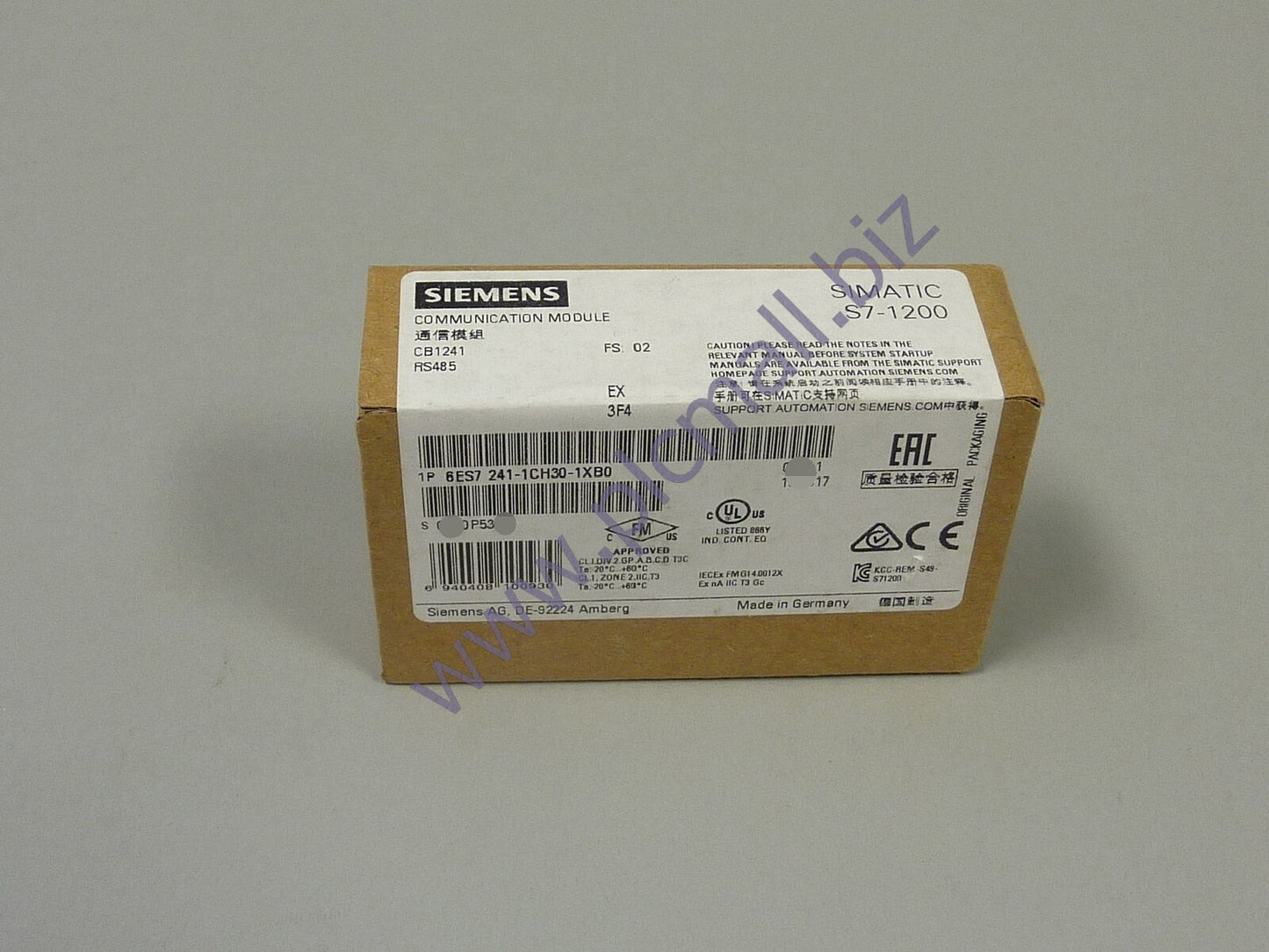 6ES7241-1CH30-1XB0 Siemens SIMATIC S7-1200, Communication Board CB 1241 BRAND NEW