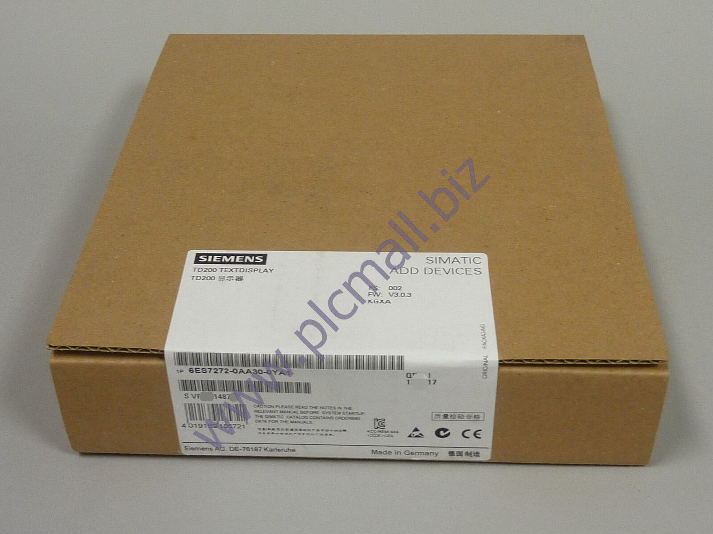 6ES7272-0AA30-0YA1 Siemens SIMATIC S7, TD 200 TEXTDISPLAY BRAND NEW