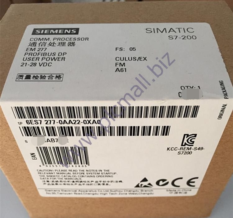 6ES7277-0AA22-0XA0 Siemens SIMATIC S7-200, PROFIBUS DP SLAVE MODULE BRAND NEW
