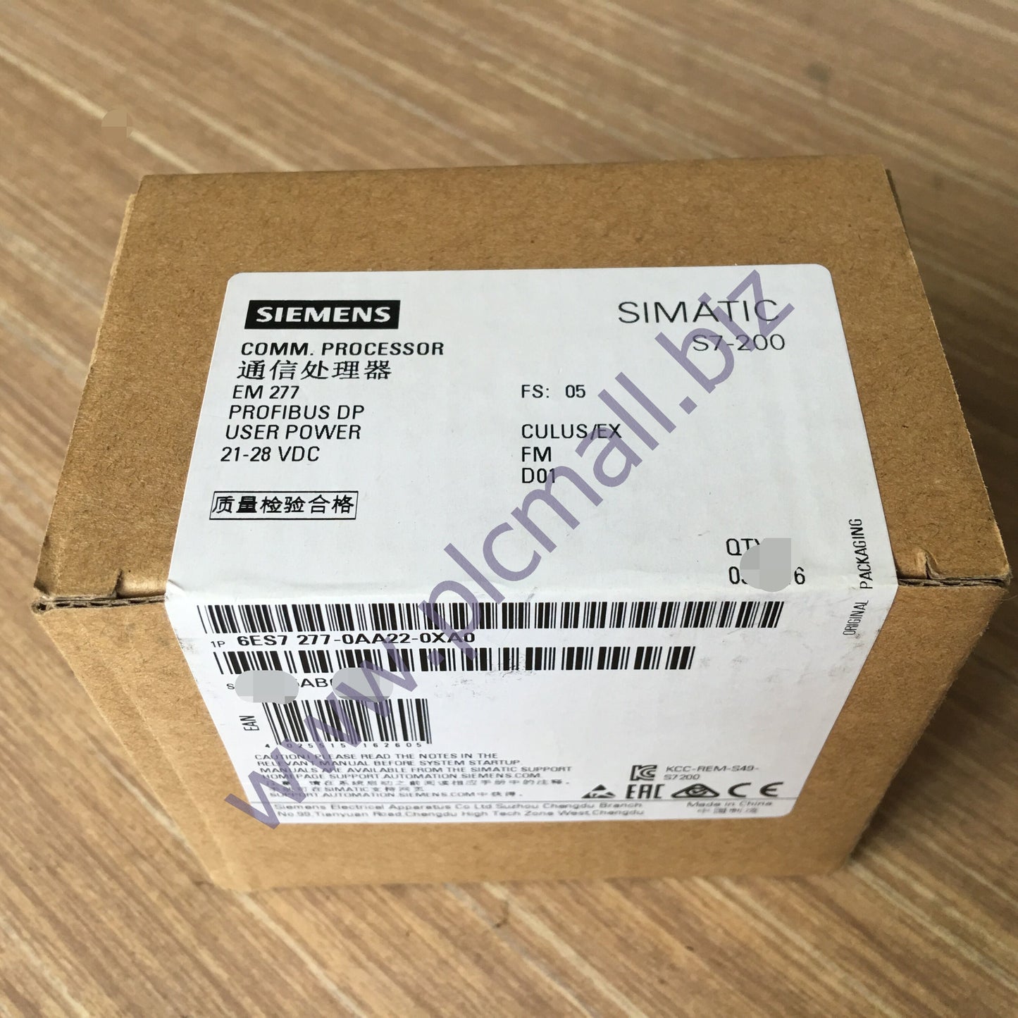 6ES7277-0AA22-0XA0 Siemens SIMATIC S7-200, PROFIBUS DP SLAVE MODULE BRAND NEW