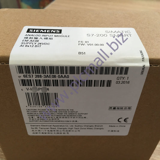 6ES7288-3AE08-0AA0  Siemens SIMATIC S7-200 SMART, Analog input SM AI08 BRAND NEW
