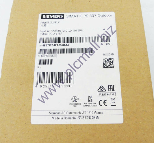 6ES7307-1EA80-0AA0 Siemens  S7-300 outdoor stabilized power supply PS307 BRAND NEW