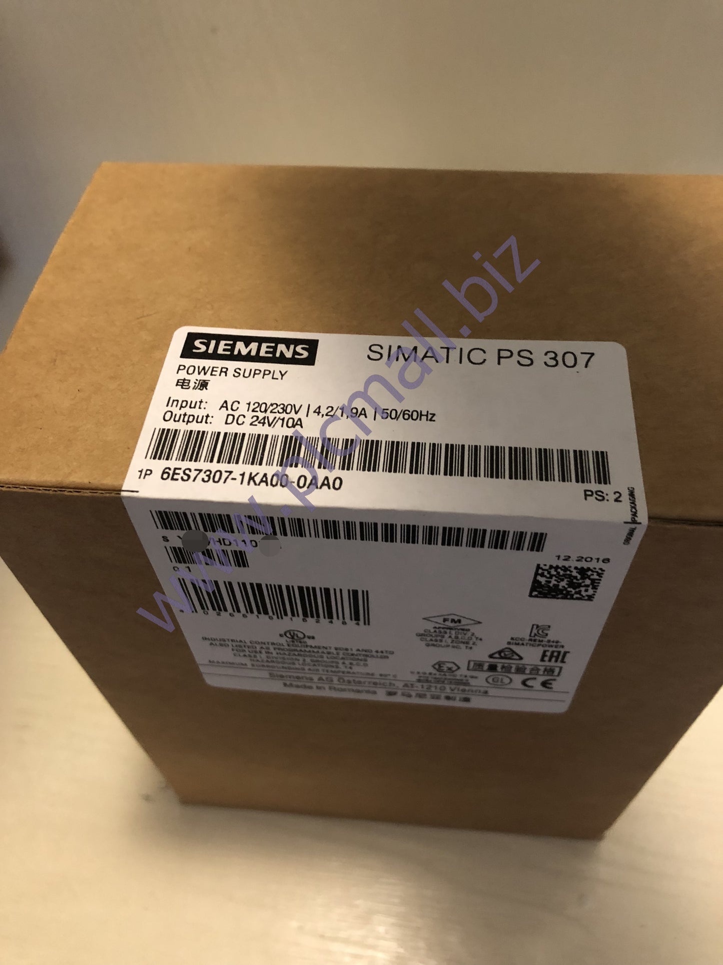 6ES7307-1KA00-0AA0 Siemens SIMATIC S7-300 stabilized power supply PS307 BRAND NEW