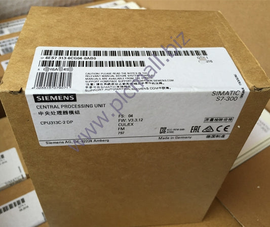 6ES7313-6CG04-0AB0 Siemens  SIMATIC S7-300, CPU 313C-2DP COMPACT CPU WITH MPI BRAND NEW