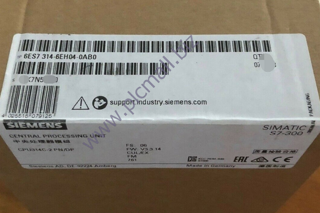 6ES7314-6EH04-0AB0 Siemens  SIMATIC S7-300 BRAND NEW